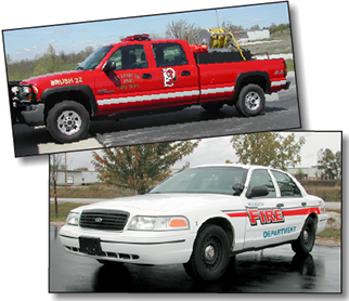 Plymouth, WI Fire Department emergency vehicles